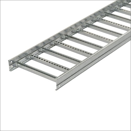 Ladder Cable Tray - Iron Material, 50 mm Side Rail Height | Galvanized Coating for Electronic and Electric Industry Applications