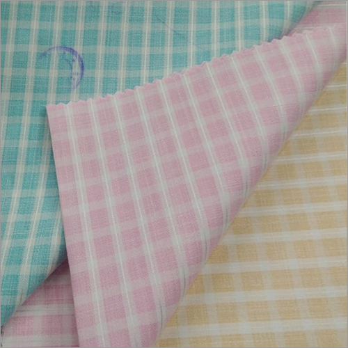 Quick Dry 100% Cotton Check Shirting Fabric