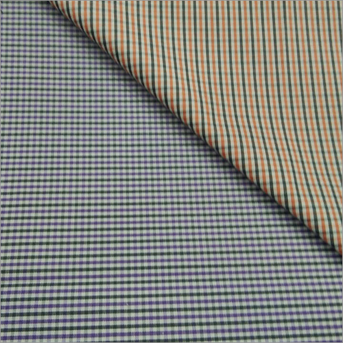 Washable Check Cotton Shirting Fabric