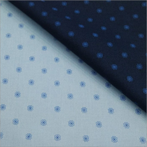 Quick Dry Leaf Print Cotton Shirting Fabric