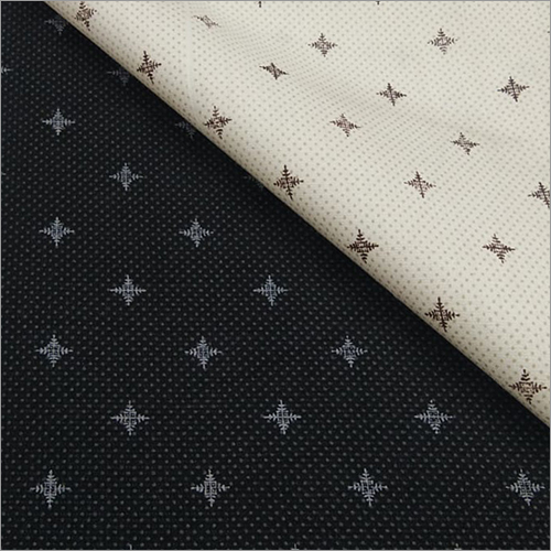 Quick Dry Leaf Print Cotton Shirting Fabric