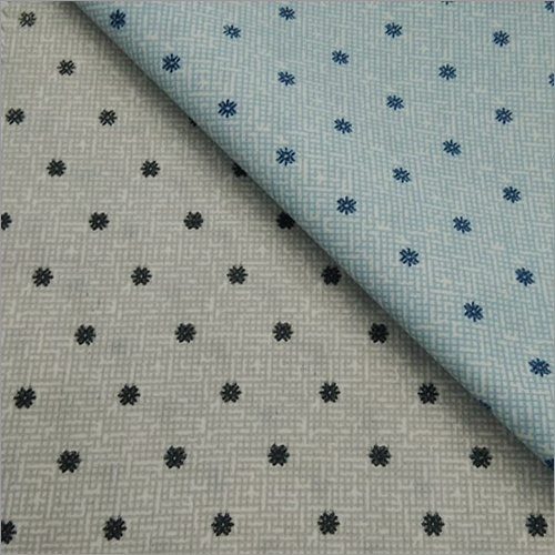 Quick Dry Leaf Print Cotton Shirting Fabric