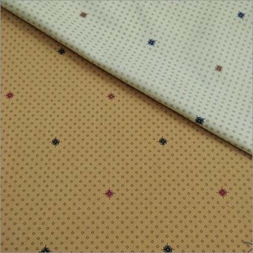 Quick Dry Leaf Print Cotton Shirting Fabric
