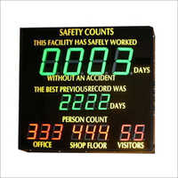 वॉल माउंटेड एलईडी सेफ्टी डिस्प्ले बोर्ड आवेदन: वाणिज्यिक