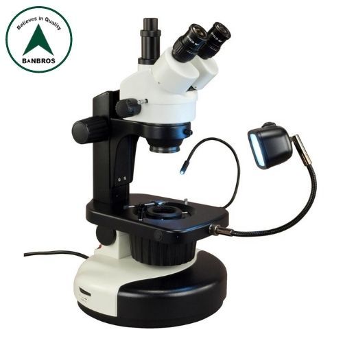 Gemological Microscope (Metal Microscope) Magnification: 8X - 50X