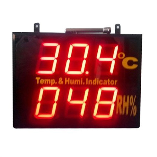 230V AC Temperature And Humidity Indicator - 5 to 95% RH Humidity Range, 0 to 60°C Temperature Display | High Efficiency, LED Display, Commercial Usage