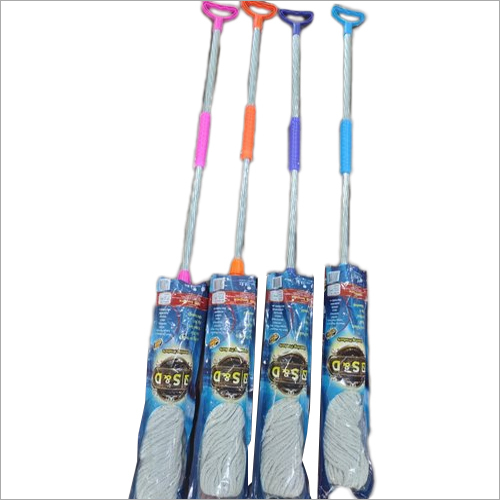 56 Inch Plastic Victor Twist Mop - Soft Nylon Bristles, Multicolor Design | Suitable for Effective Toilet and Floor Cleaning