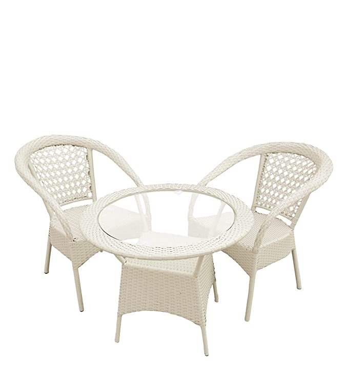 Table Chair Set(off White) - Assembly: No Assembly Required