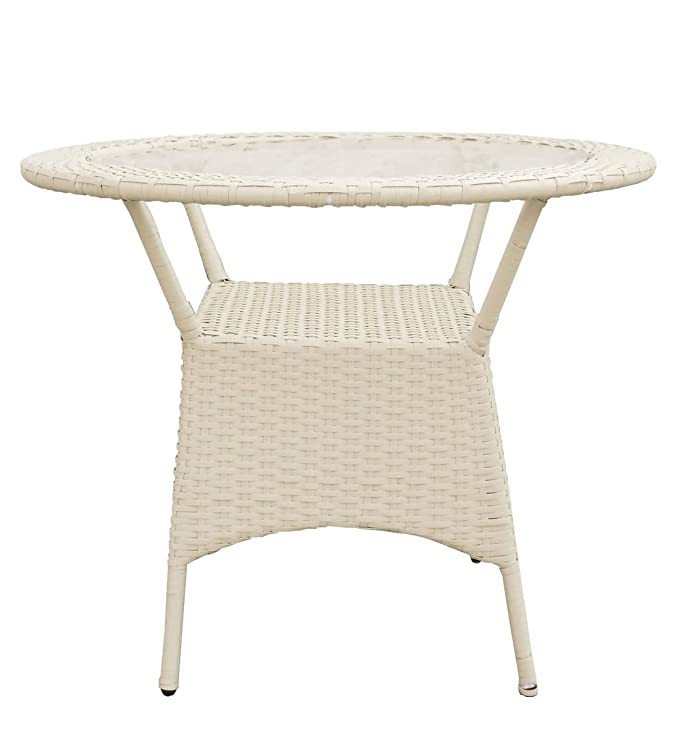 Table Chair Set(off White) - Assembly: No Assembly Required
