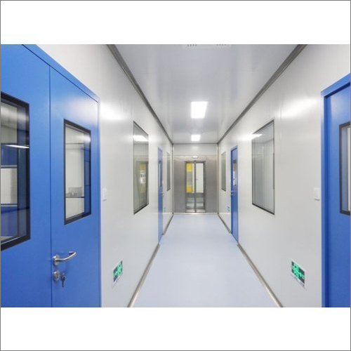 Industrial Clean Room Partition - GI / Stainless Steel, Customized Size, Ivory White | Ideal for Cleanrooms, Labs, Cold Rooms, Roofing