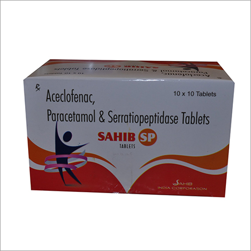 Aceclofenac Paracetamol And Serratiopeptidase Tablets Dry Place