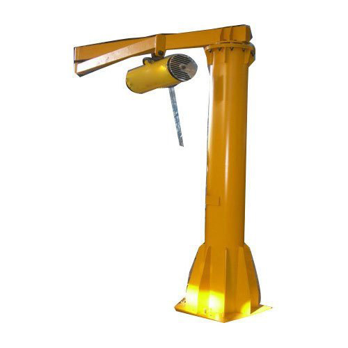 Yellow Folding Arm Jib Crane