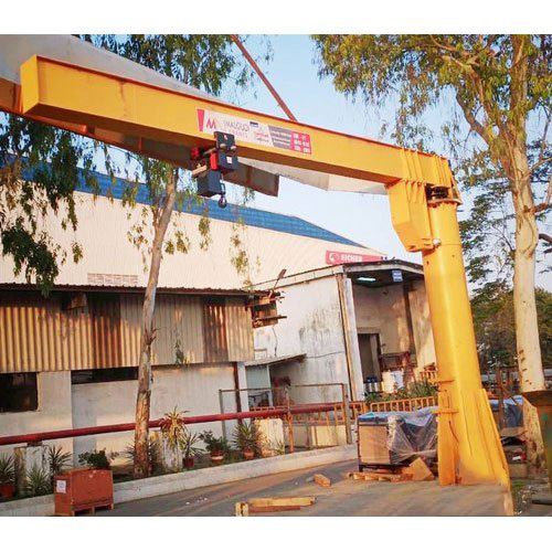 Yellow Ms Mounted Jib Crane