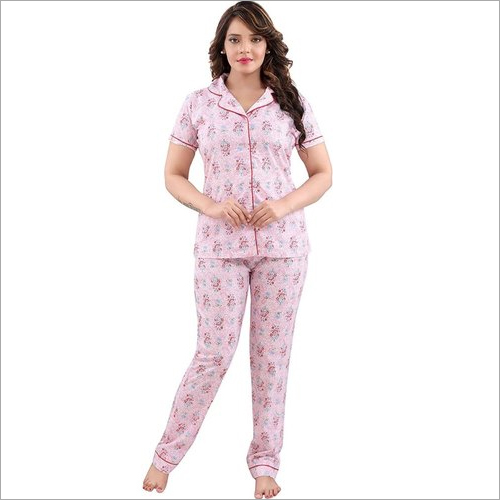 Ladies Cotton Printed Night Suits - Cotton Material, Various Colors & Designs | Stylish Comfort for Women in All Seasons