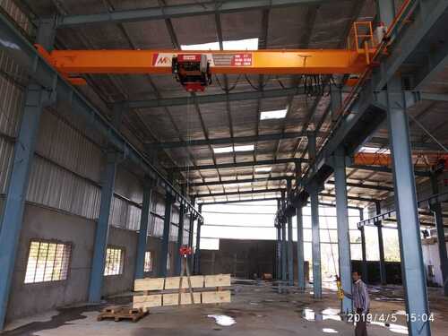 Single Girder Eot Crane - Color: Yellow