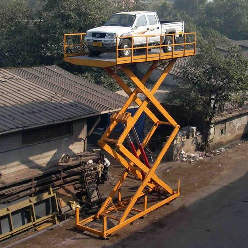 Hydraulic Car Scissor Lift - Material: Stainless Steel