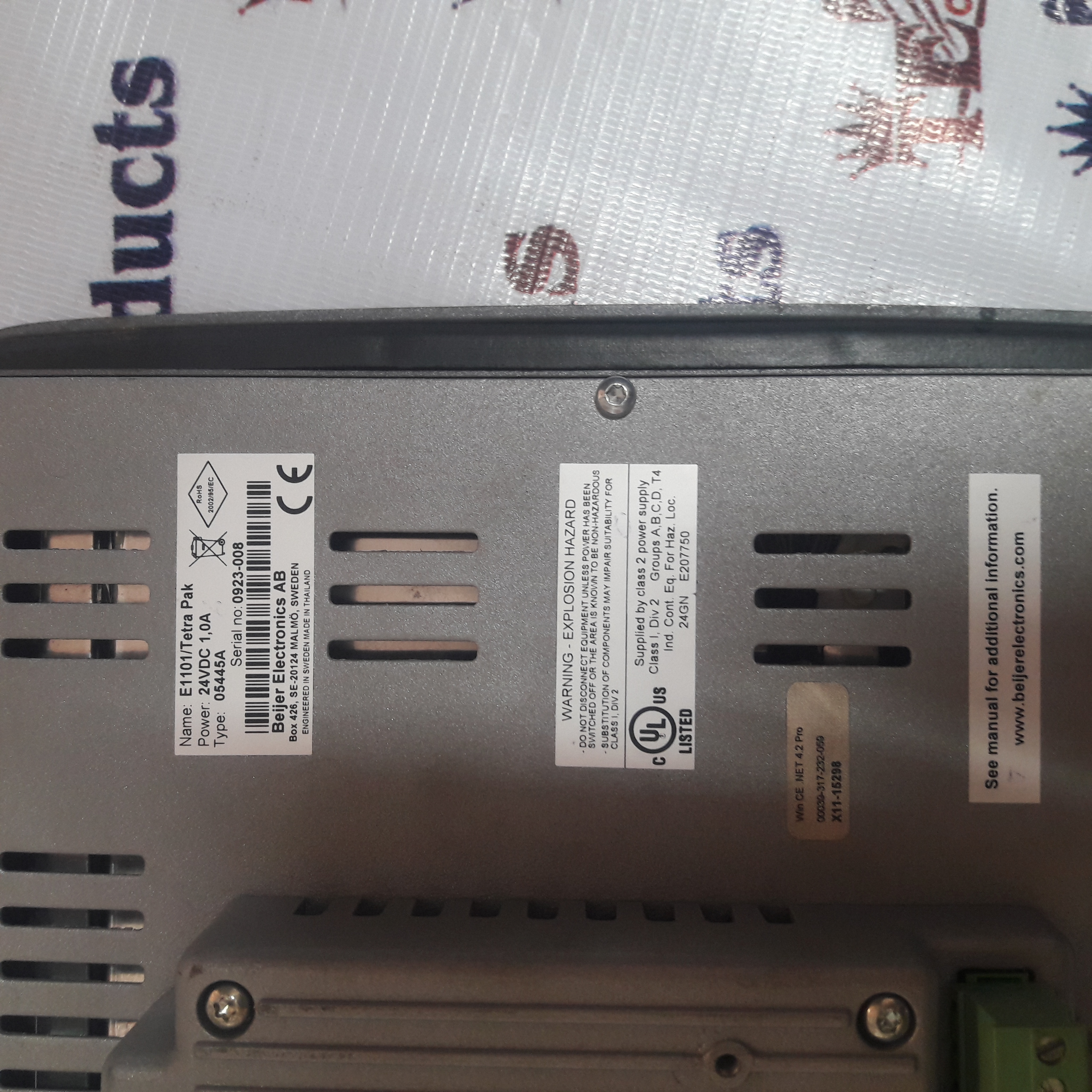 Beijer E1101/tetra Pak