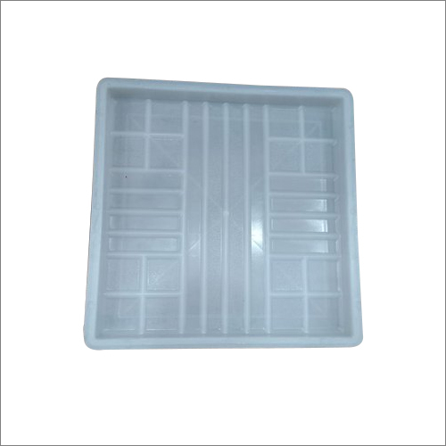 White Plastic Square Paver Mould