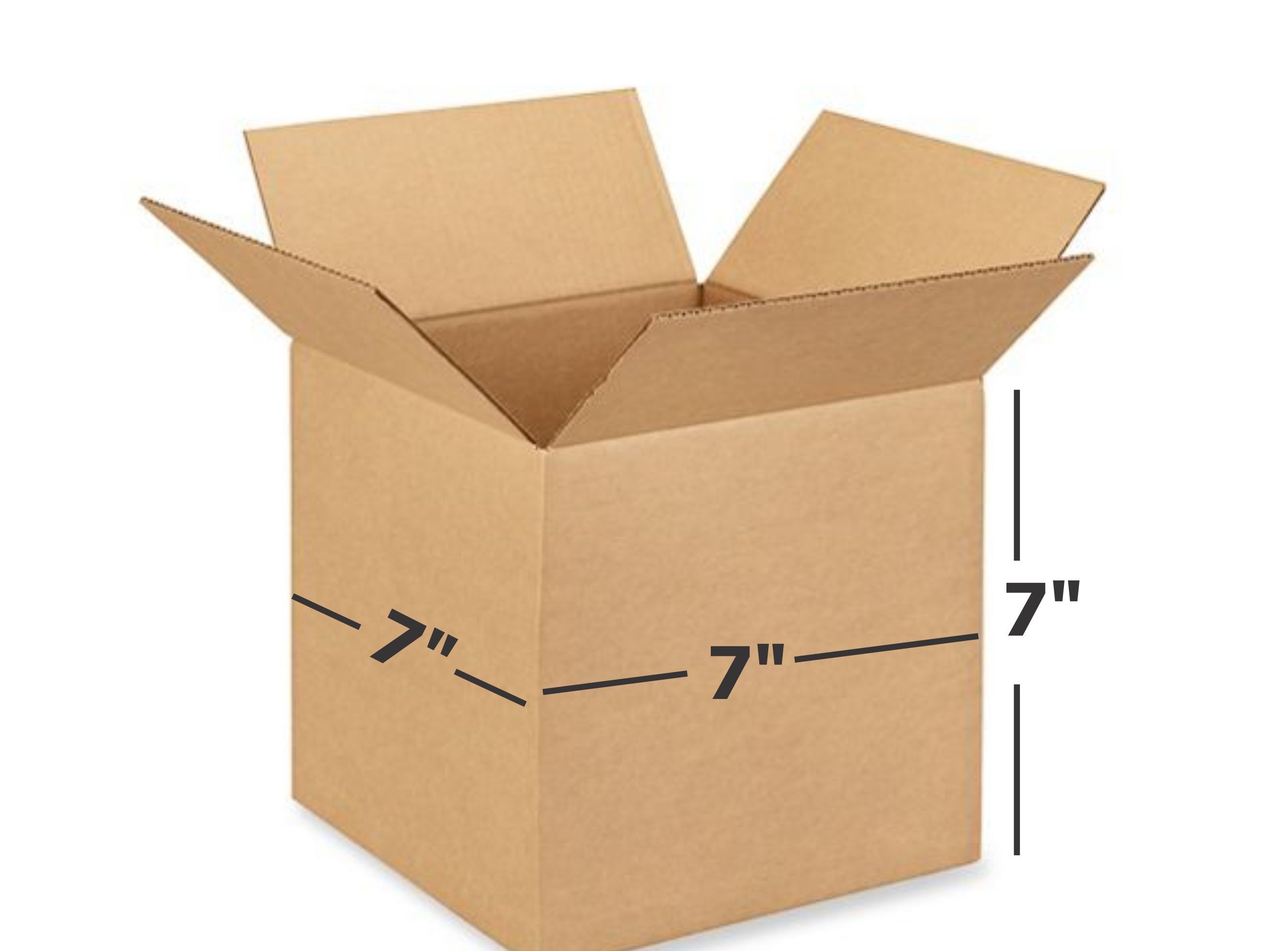 Box Brother 3 Ply Brown Corrugated Box Packing Box Length 7 Inch Width 7 Inch Height 7 Inch