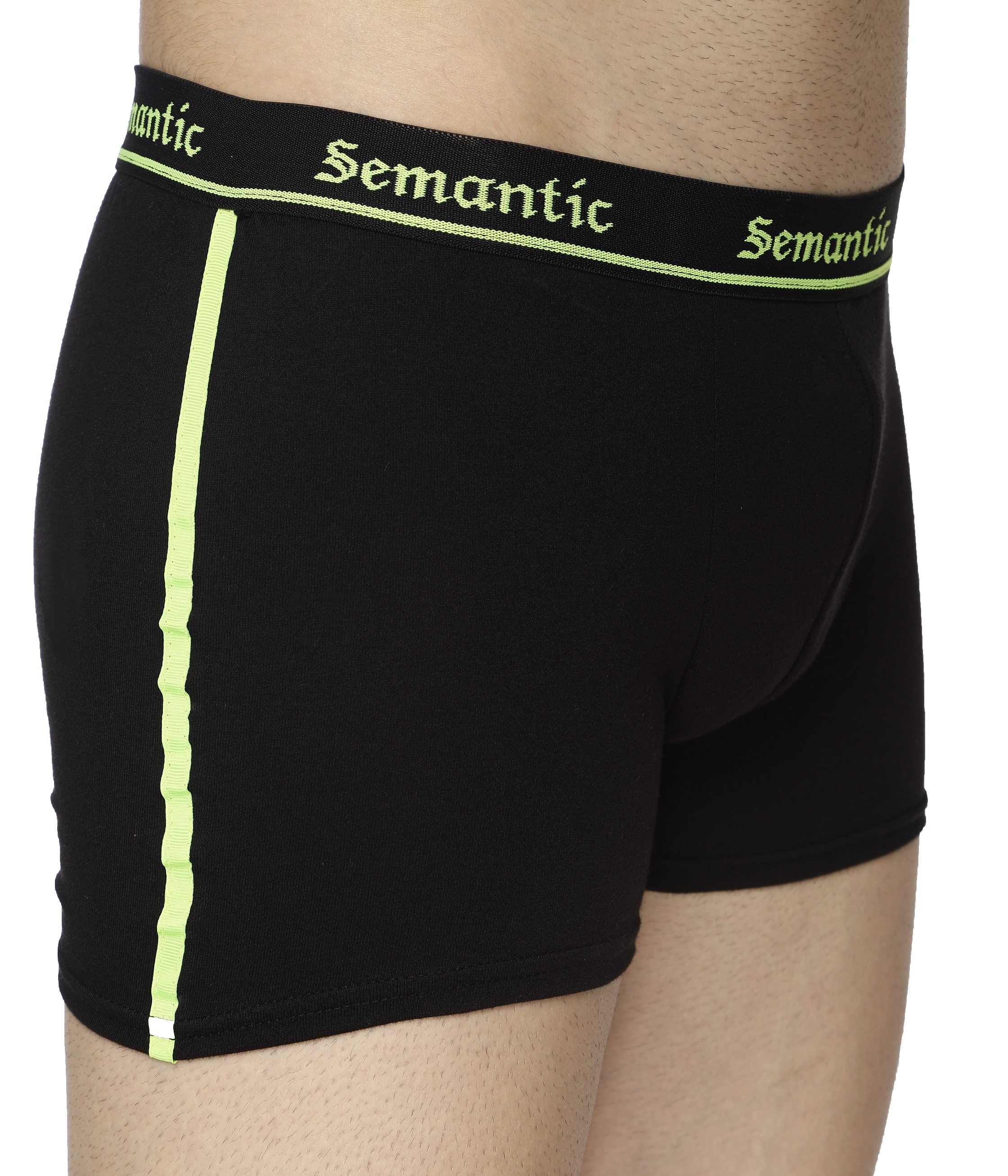 Semantic Men's Cotton Fancy Tape Designer Trunks