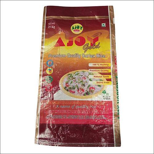 Rice Packaging Bag - 25kg Size | Durable PP Plastic, Ideal for Bulk Storage and Transport