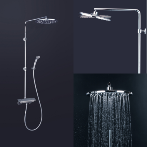 Overhead Rain Shower Set (Kf3120 Round/chrome) Installation Type: Wall Mounted