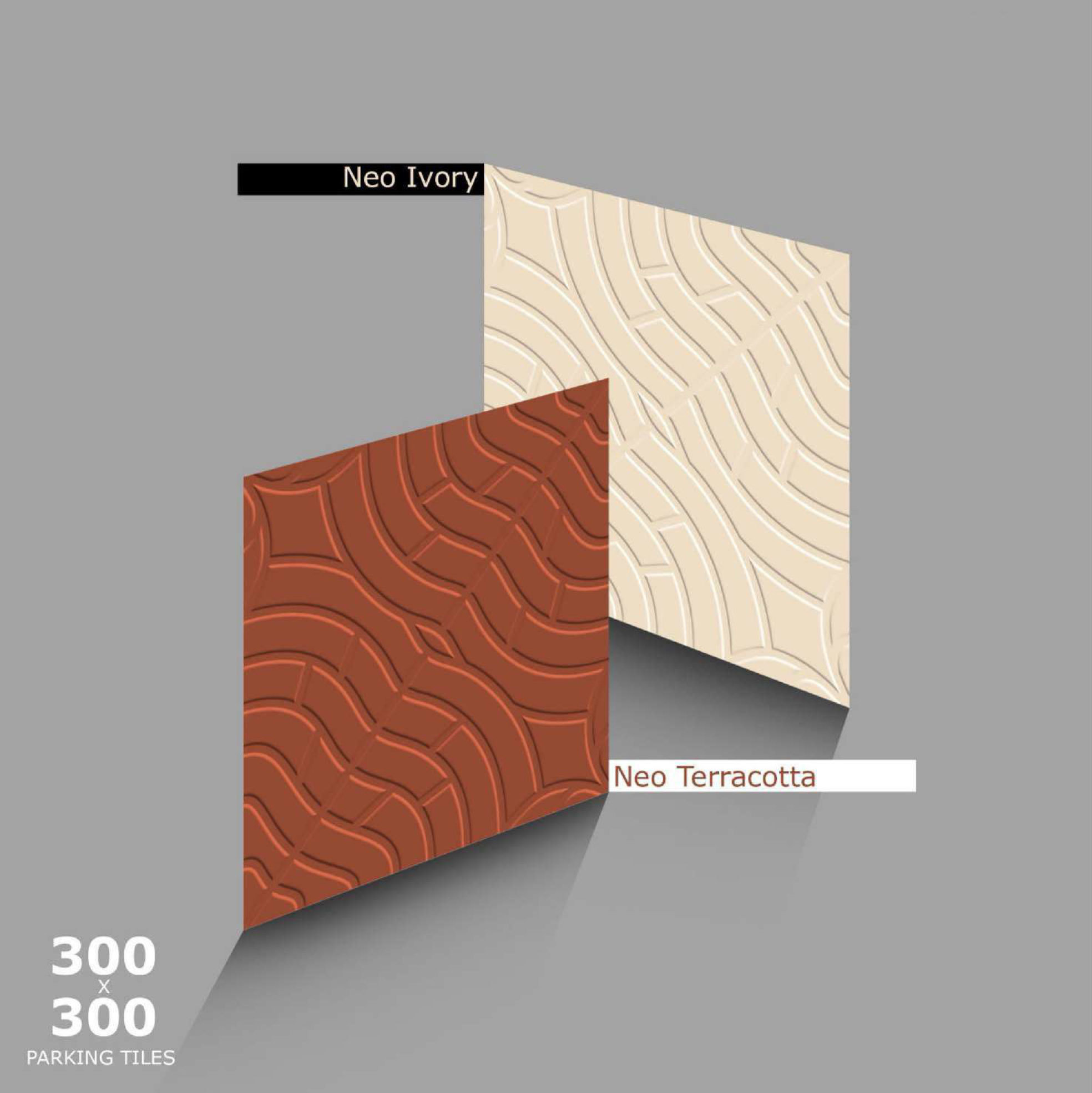 Heavy Duty Vitrified Ceramic Parking Tiles - 300x300mm Multi Color, Non-slip Matt Finish With Square Edge Design