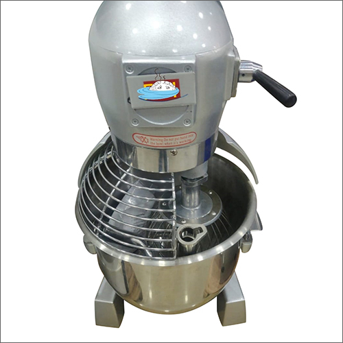 Stainless Steel Planetary Mixer - 10 Liters, 1.5 HP Motor Power | Multiple Speed Settings, Compact Dimensions 500 x 400 x 800 mm, 50 kg Weight