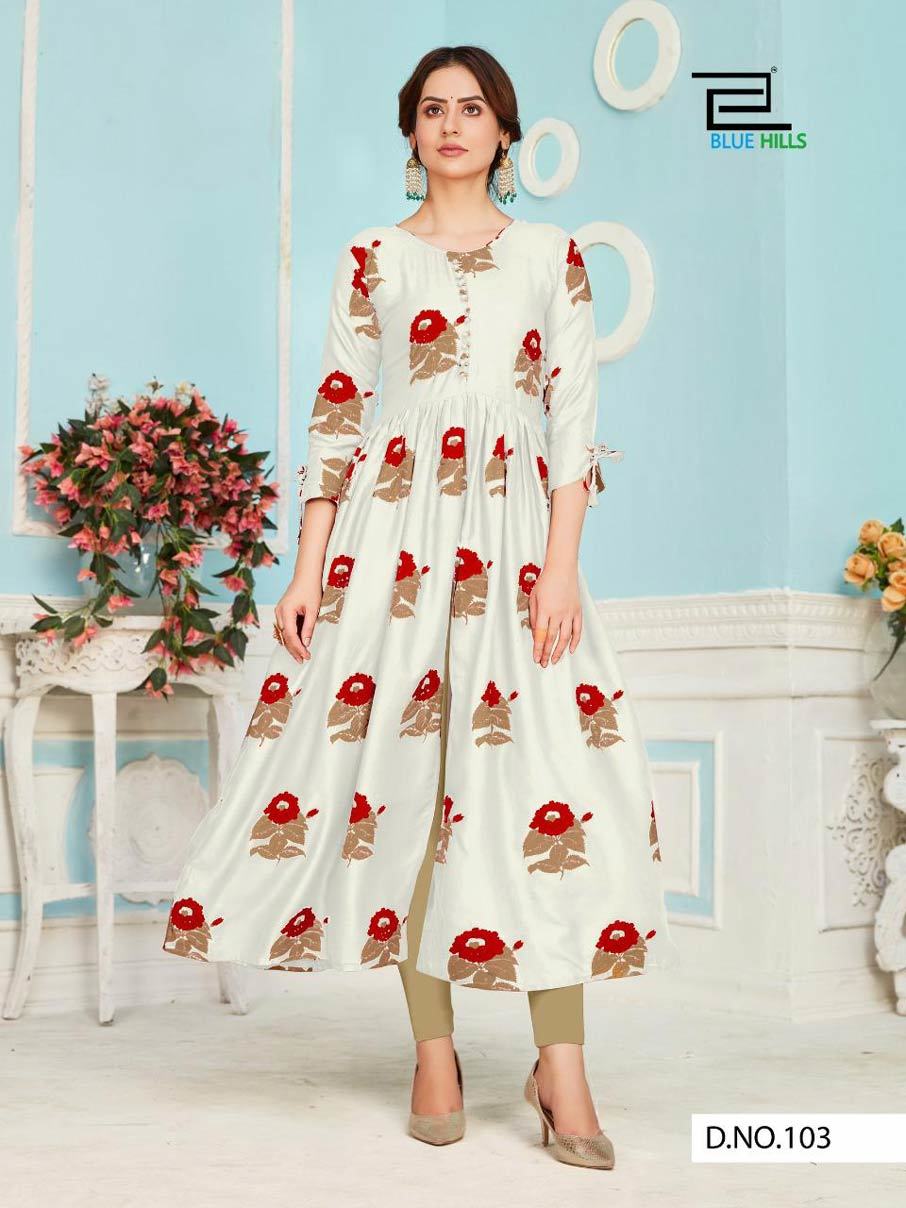Calendar Vol 3 Rayon Center Cut Printed Kurtis Collection