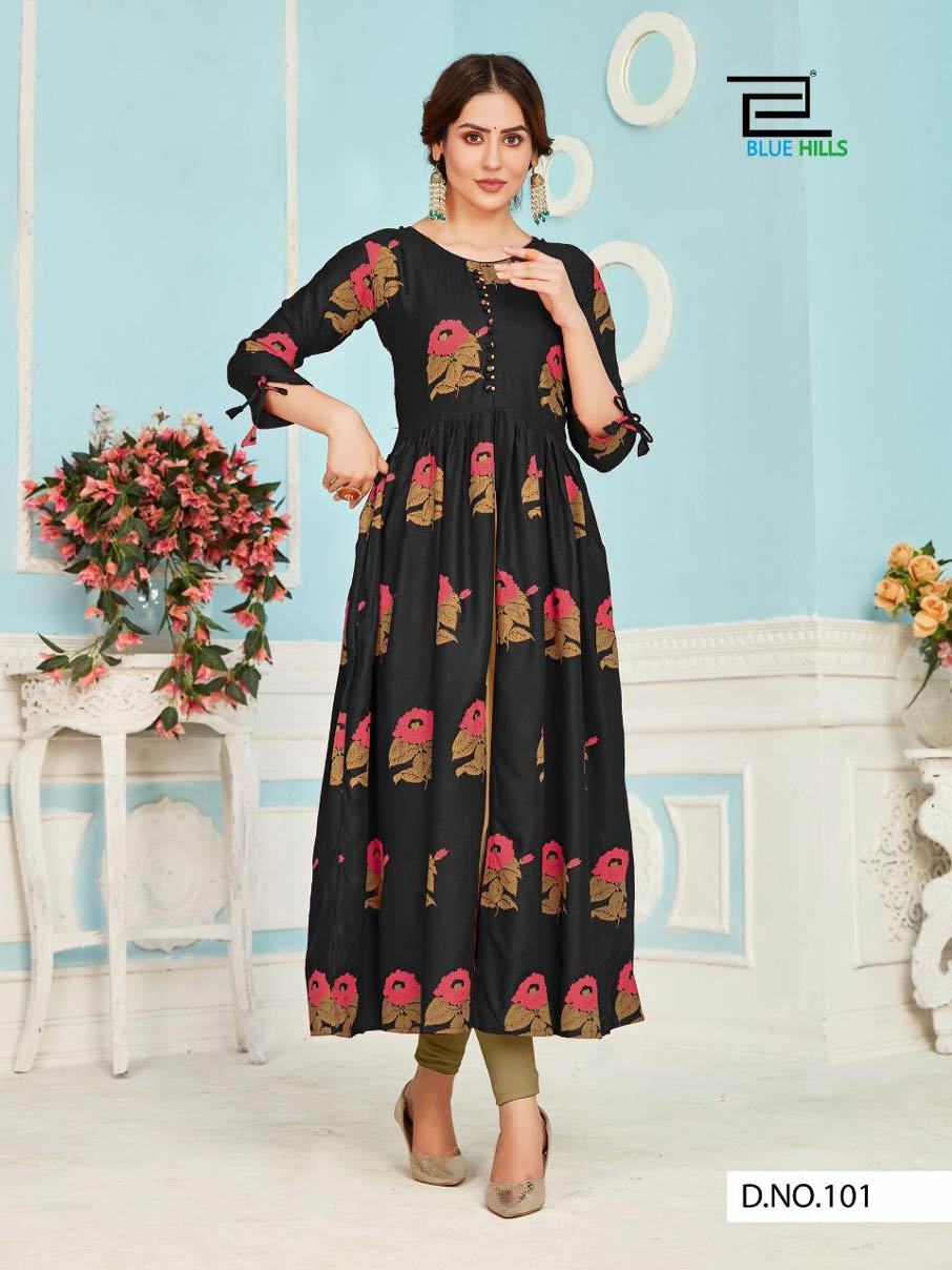 Calendar Vol 3 Rayon Center Cut Printed Kurtis Collection