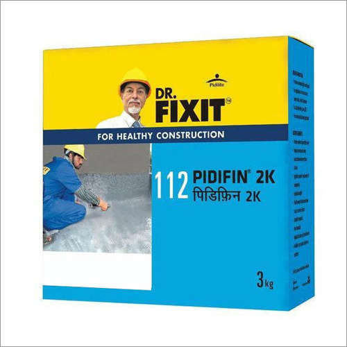 Dr Fixit 112 Pidifin 2K - 3 kg Waterproofing Admixture | Seamless Protection Against Water Penetration, Enhanced Durability, Easy to Use