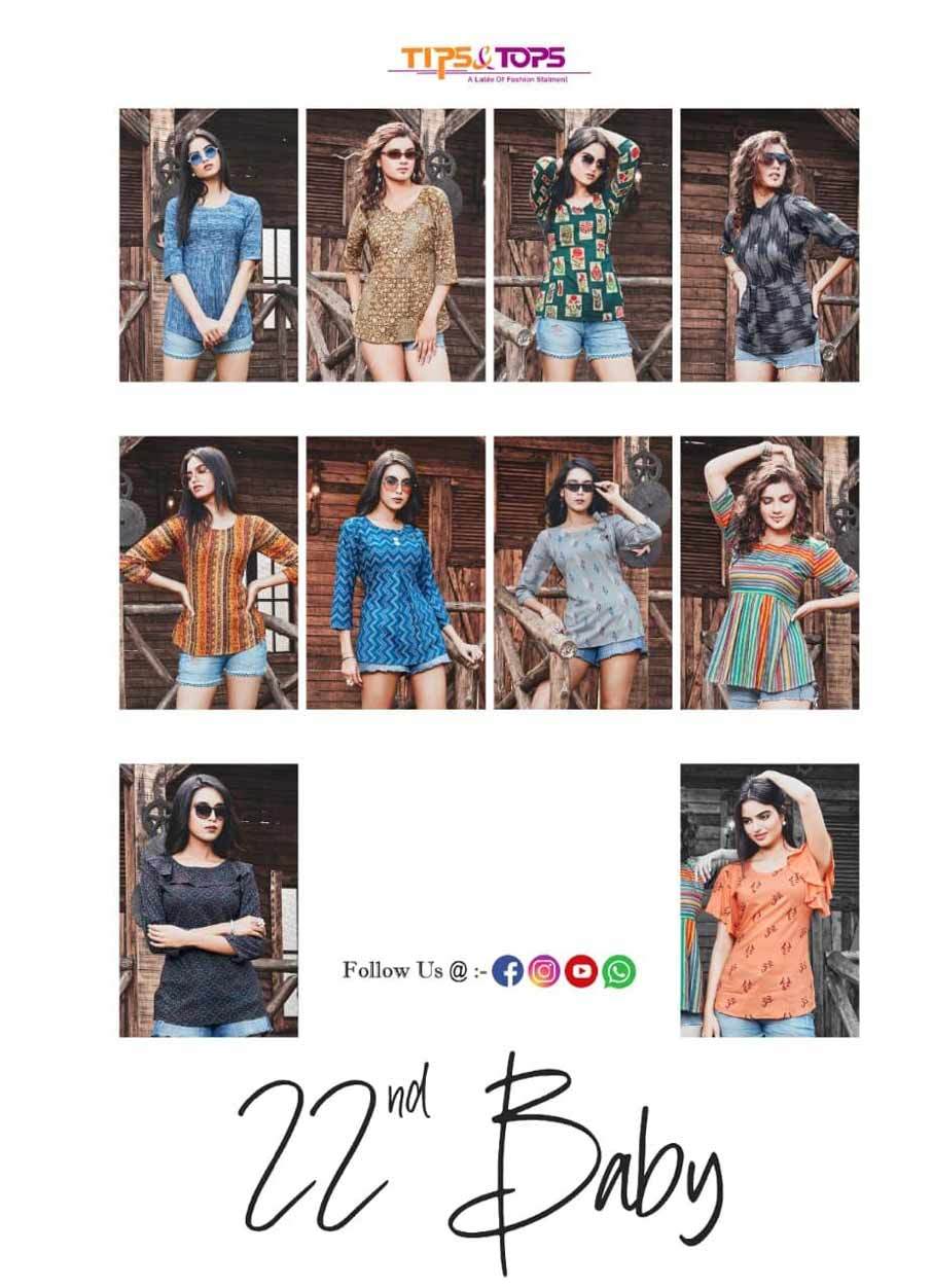 Artwork Embroidery Work Tops Catalogue Set - Rayon Flex, M To 3xl | Breathable, No Fade, Washable, 8 Unique Designs In Denim Slit Style