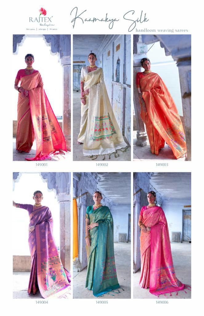 No Fade Indian Handloom Whoesale Saree Catlogue Set