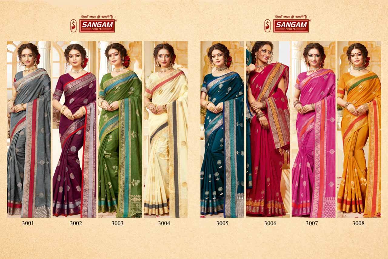 No Fade Indian Handloom Whoesale Saree Catlogue Set