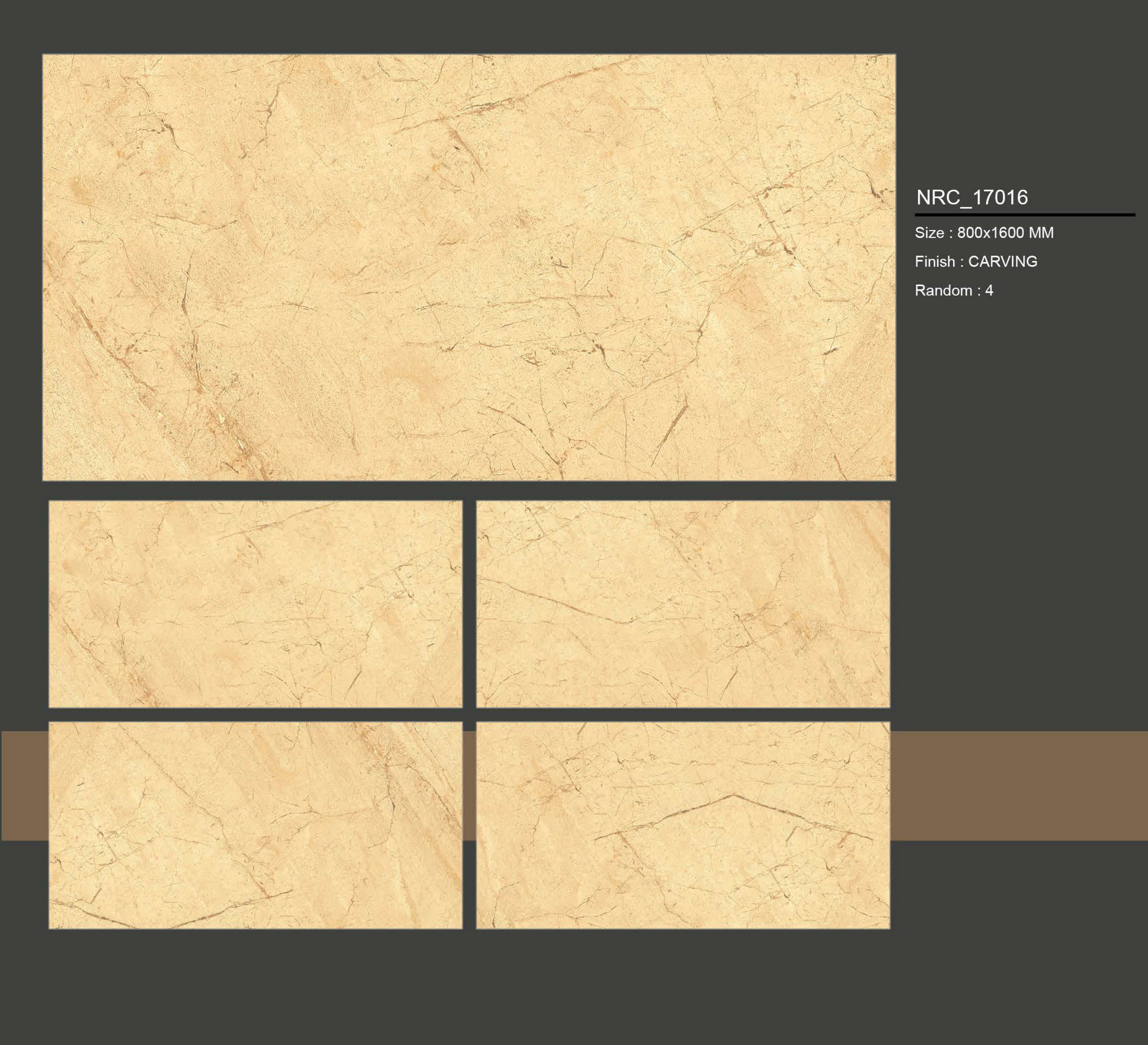 Vitrified Floor Tiles Carving - Feature: Non-slip