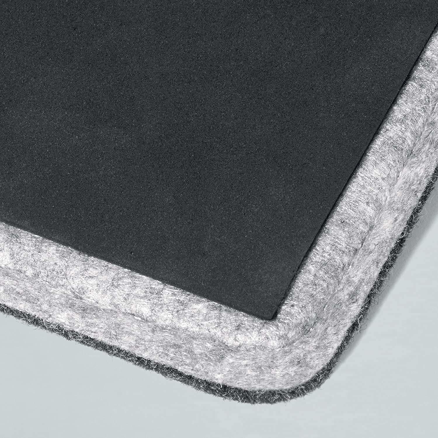 Felt Desk Pad - 60x40cm , Dark Grey With Elastic Strap, Pen Storage Pocket And Anti-slip Back