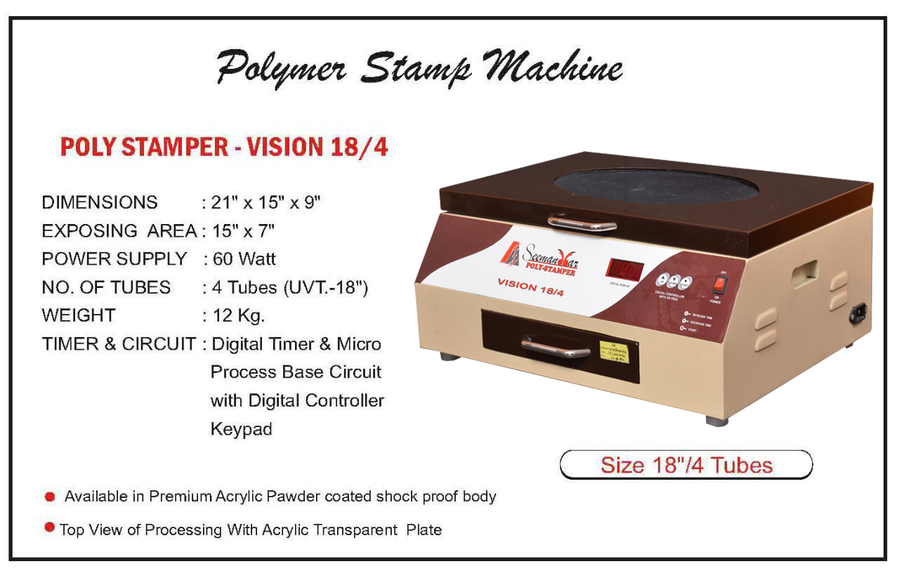 Semi Automatic Seal Stamp Making Machine