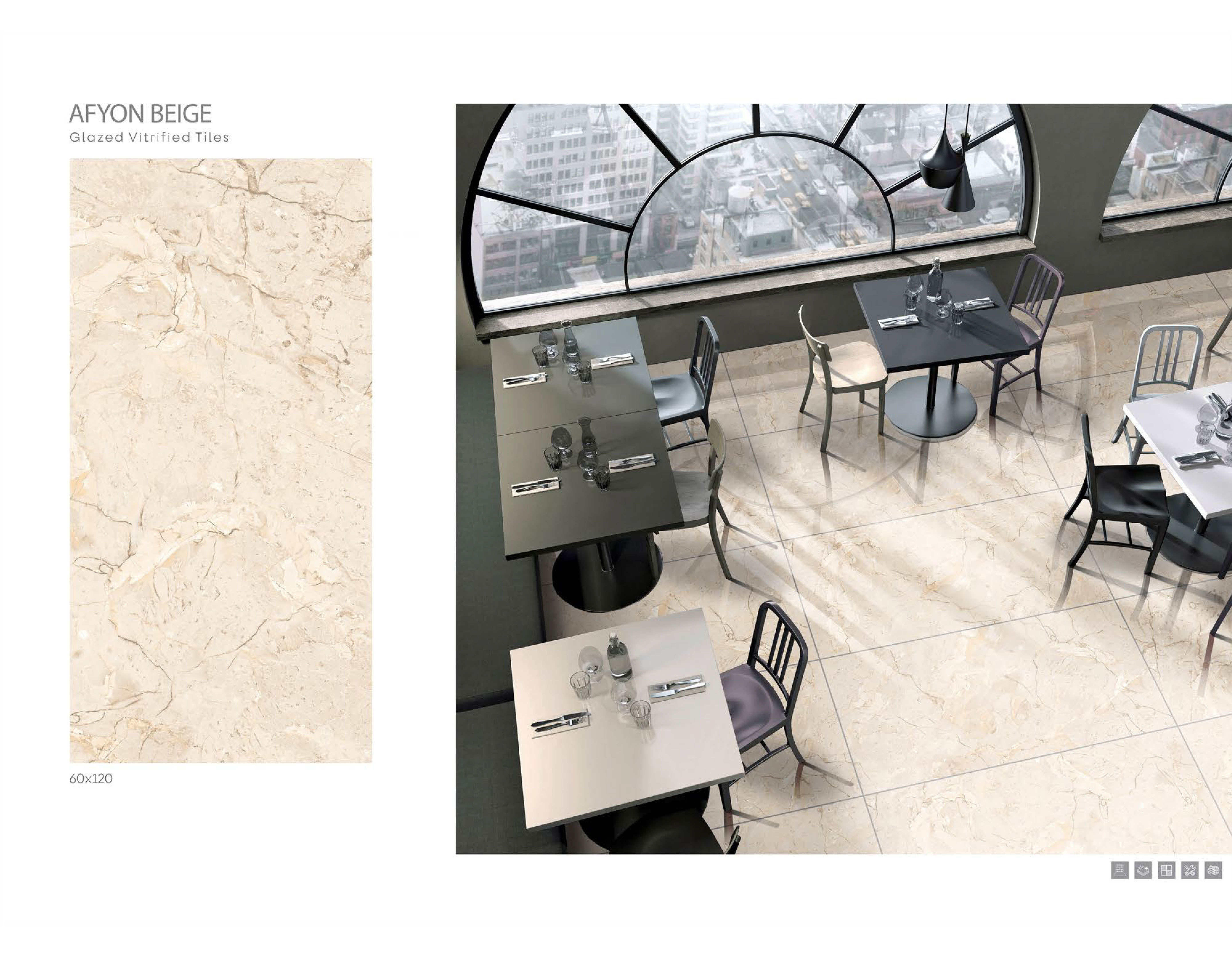 Vitrified Tiles - 600x1200mm, Multi Color Glossy Finish | Premium Ceramic, 9mm Thickness, Ideal For Interior Floors