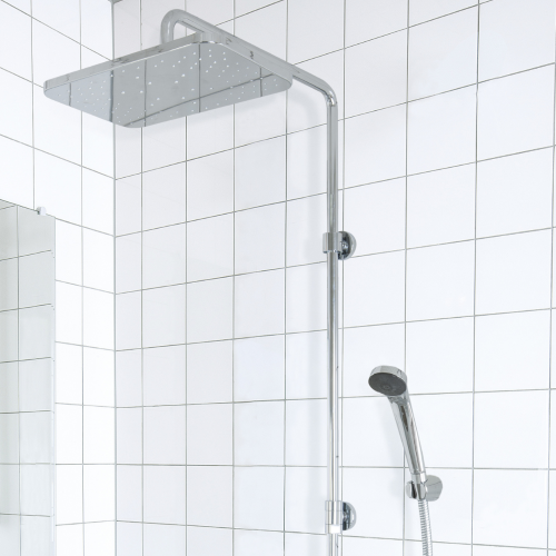 Overhead Rain Shower Set (Square/chrome) Installation Type: Wall Mounted