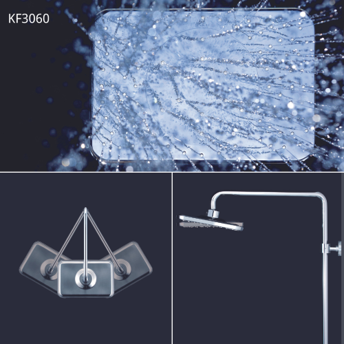 Overhead Rain Shower Set (Square/chrome) Installation Type: Wall Mounted