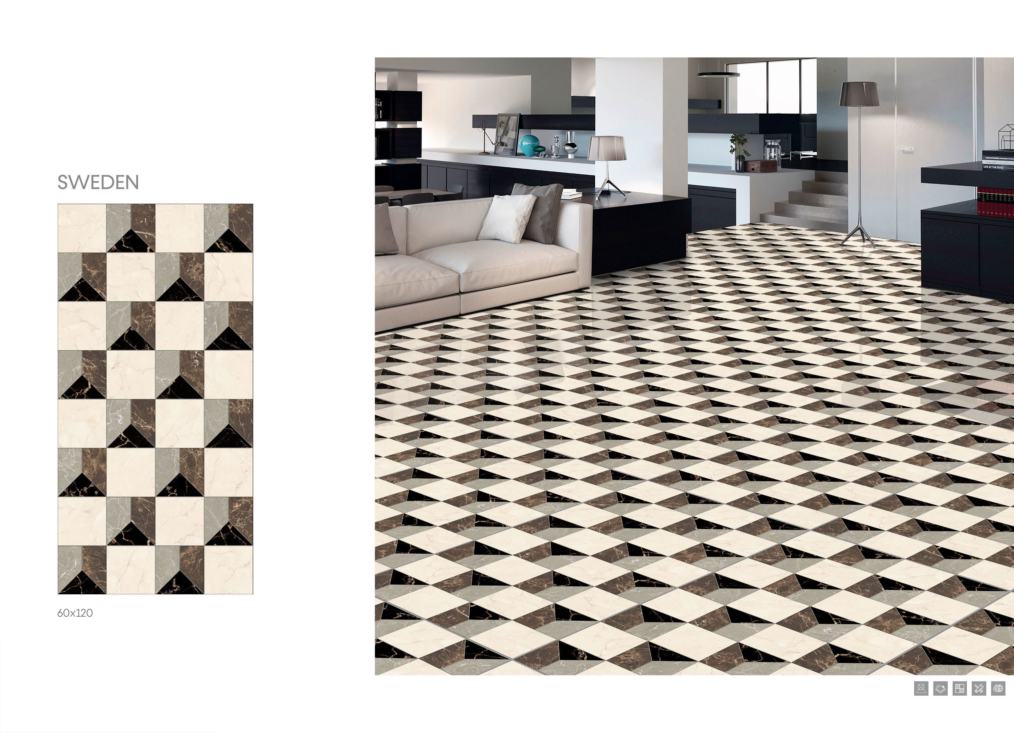 Marvellous Series 2 - 600x1200mm Vitrified Tiles, Glossy & Matt Finish, Multi-color Options, Acid-resistant, Premium Quality, 9mm Thickness