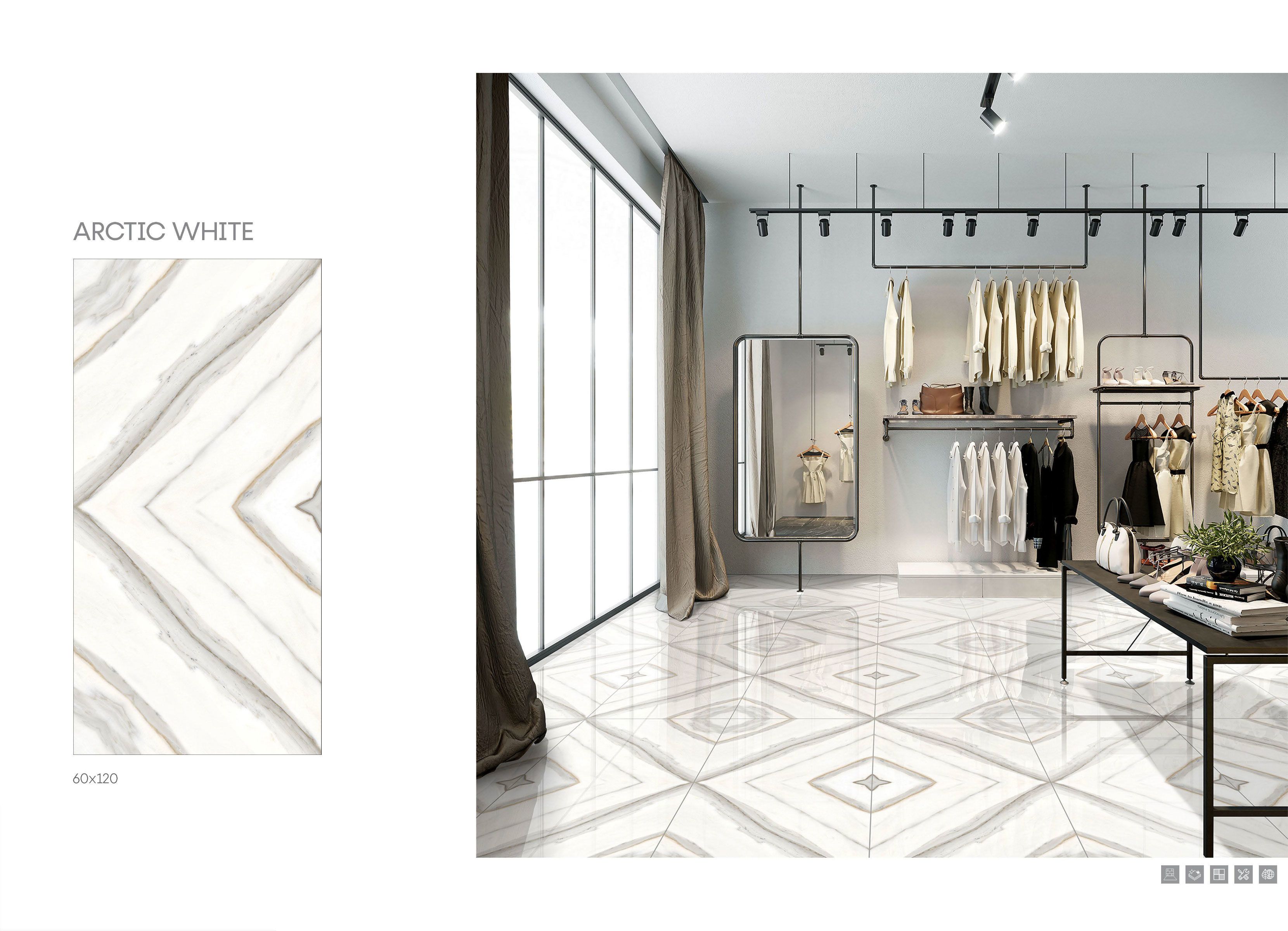 Marvellous Series 2 - 600x1200mm Vitrified Tiles, Glossy & Matt Finish, Multi-color Options, Acid-resistant, Premium Quality, 9mm Thickness