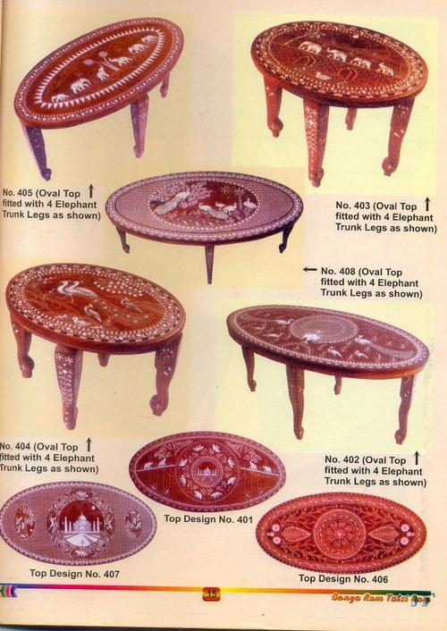 Ovel Shape Handcrafted Tables