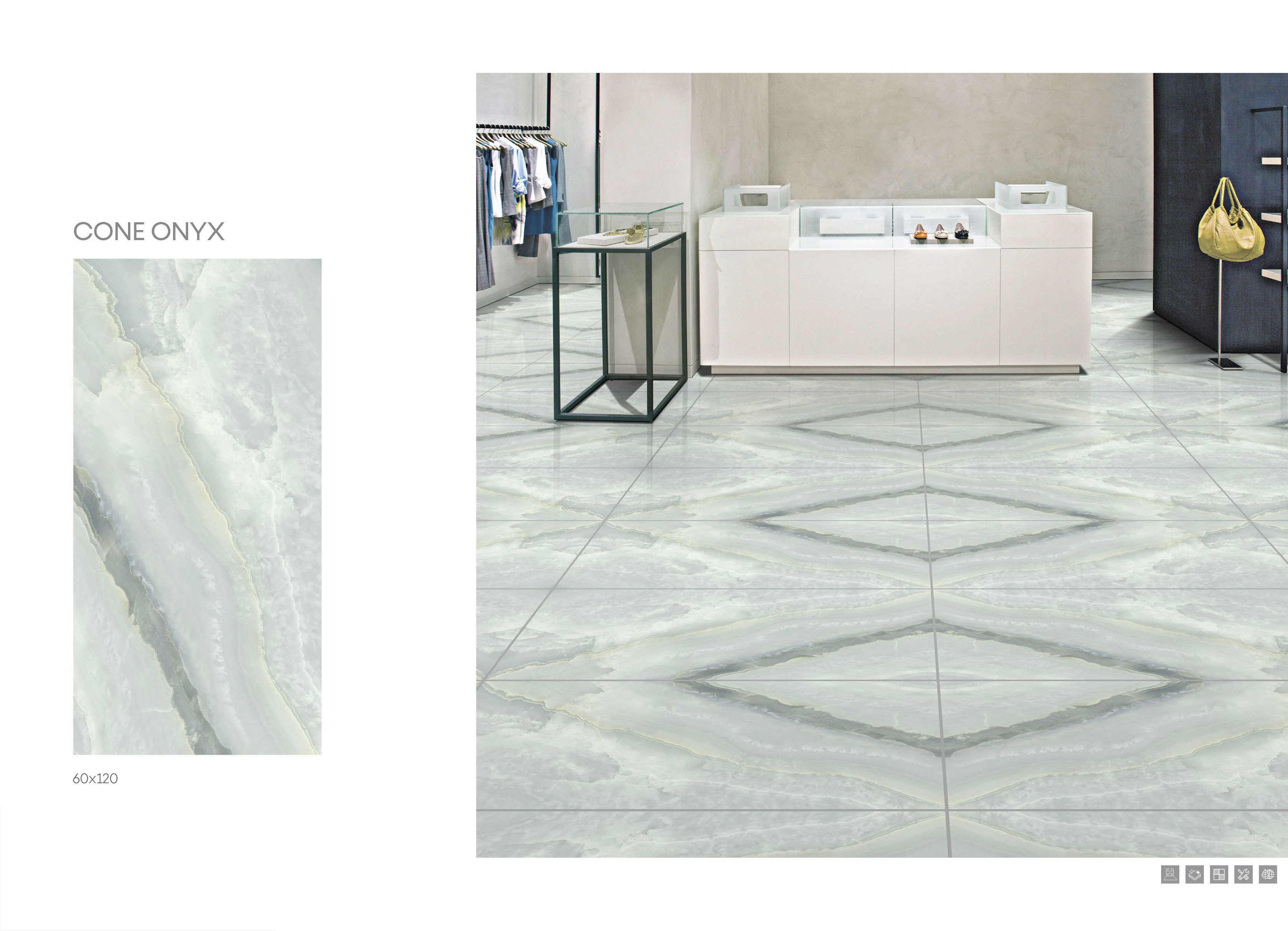 Millennia Book Match Series Vitrified Tiles - Size: 600x1200