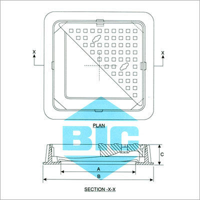 Cast Irons Double Triangular Cover