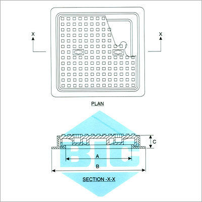 Frame Single Seal Light Cast Iron Manhole Cover