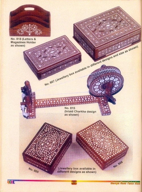 Handcrafted Inlaid Charkha