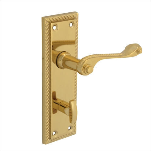 Polished Geo Bathroom Door Lock