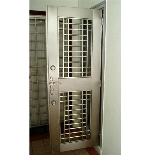 SS Door - Stainless Steel Vertical Door | Custom Sizes, Finished Surface, Durable Design