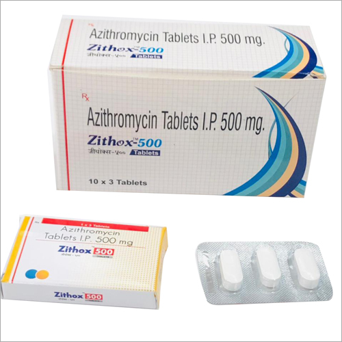 Azithromycin Tablets - 500mg I.P. | General Medicines, Store in Dry Place, Dosage as Per Suggestion